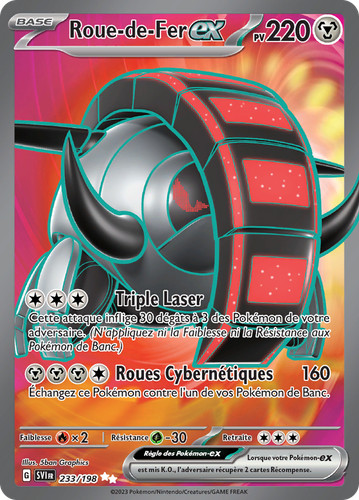 Carte pokémon roue fer - carte,