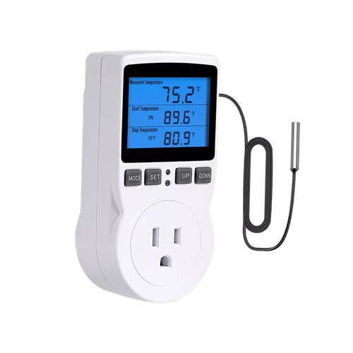 Digital thermostat outlet plug - thermostat,