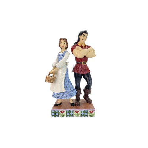 Figurine gaston contre belle - gaston,