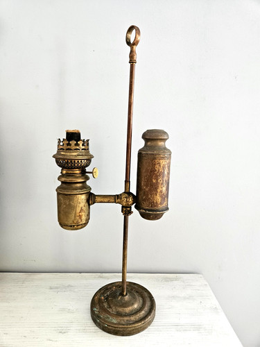 Lampe huile quinquet xixème - a,