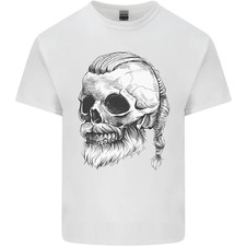 A Viking Skull Mens Cotton T-Shirt Tee Top
