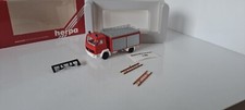 HERPA 828018 GERMANY CAMION FOURGON MERCEDES POMPIERS  1/87 HO tbe BOITE (lot 1)