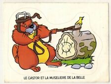 Sticker. Sticker "The beaver and the muzzle of the laughing cow