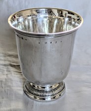 Timbale Sur Piédouche Argent Massif Poinçon Fermiers Généraux XVIIIème Siècle