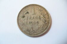 RARE  1 FRANC    BELGE  1909   //   MONNAIE ARGENT !!! 