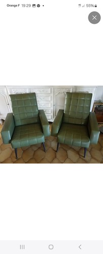 Paire fauteuils vintage - fauteuils,