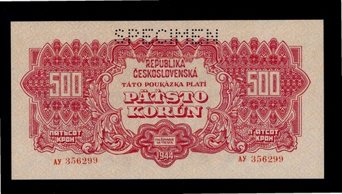 Czechoslovakia specimen 500 - specimen,