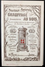 Catalogue. H. Faye. Chauffage