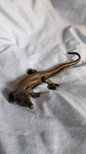 Lézard salamandre en bronze - lézard,