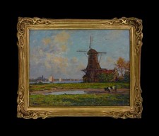 Victor Brugairolles 1869-1936 "Vue de Dordrecht."