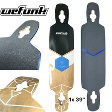 Wefunk Longboard Rechange Deck Hexagon Drop Trough Twin 39 " Avec Griptape