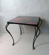 table basse en fer forgé et