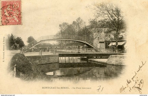 10122 postcard montceau les - 71,