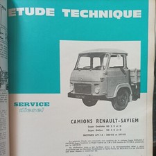 Revue technique Camion Renault Saviem SG 2 4 E D  Sg2 Sg4 Super Goelette Galion