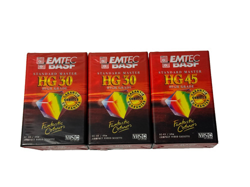 Lot video vhs c - lot, emtec