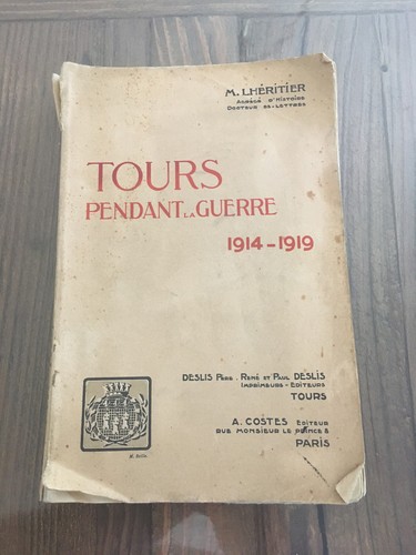Tres ancien livre tours - ancien,