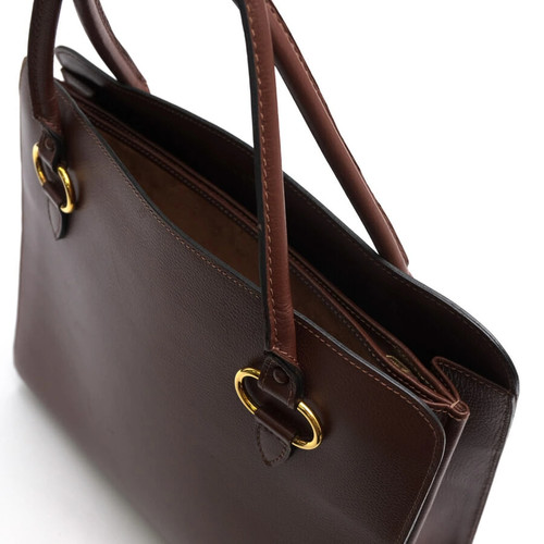 Delvaux brown leather - brown, handbag