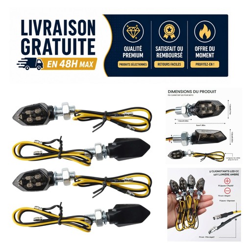 Clignotants moto led 12v - clignotants,