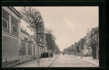 Old postcard Ablon, Rue du Bac 