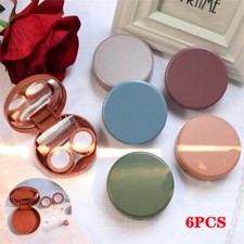 6Pcs Mixte Couleur de la Lentille de Contact Boîte à Lentilles de Contact Applic
