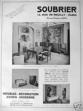 SOUBRIER ADVERTISING ANTIQUE DECORATION MODERN DINING ROOM LOUIS XV FURNITURE