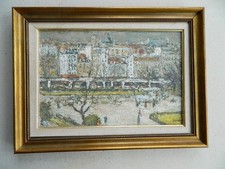 Tableau huile sur toile, vue