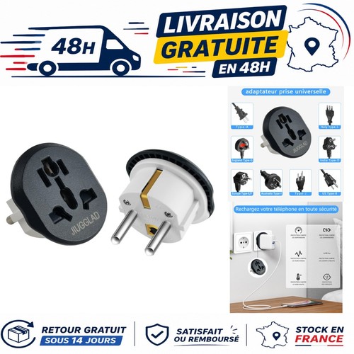 Adaptateur prise anglaise - anglaise, vers