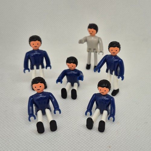 Lot figurines bleu et - 6, en