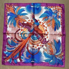 Hermes Silk scarf Gavroche Handkerchief Mythiques Phoenix