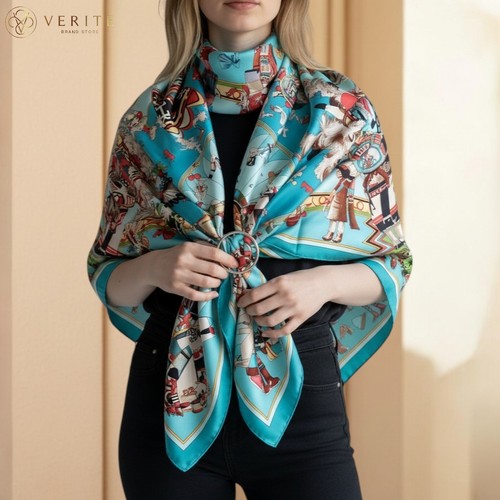 Rare vintage foulard soie - en,