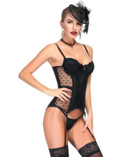 Corset noir glamour bi