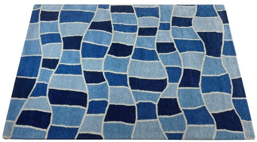 Tapis bleu 160x230 100 - tapis,