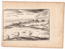 Gravure XVIIe Maubert Fontaine