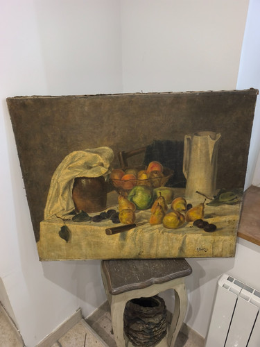 Joli tableau ancien huile - joli,