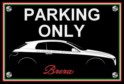 Plaque parking only alfa - plaque,
