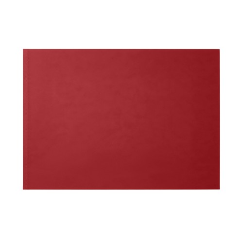 Sous main bureau cuir - main, rouge