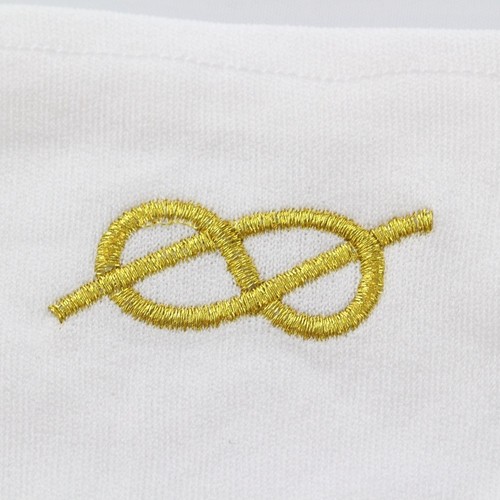 Gant blanc broderie - blanc,