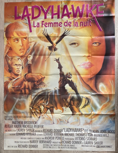Affiche cinema ladyhawke - cinema,