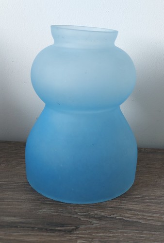 Tulipe pâte verre bleue - verre,