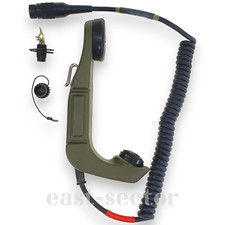 Military PTT Handset A25368 SILEC French France Military Radio H-33 NF7 7-pin