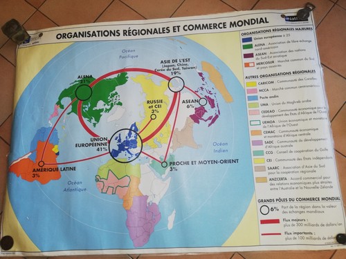 Grande carte scolaire - grande, mural