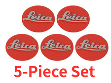 Lot de 5 badges logo Leica rouge pour appareil photo M6 M7 M8 M9 M10 diamètre...
