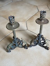 Paire De Bougeoir En Bronze Ou