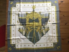 foulard Hermes Vu du carosse de la Galére la Réale jamais porté 