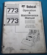 BOBCAT 773 SKID STEER LOADER OPERATION & MAINTENANCE MANUAL BOOK
