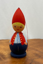 RARE Vintage Swedish SVENSK SLOJD Figure Wood Boy Man Person