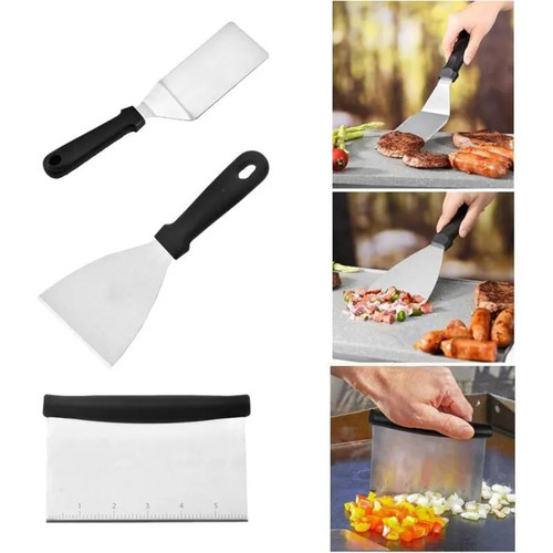Spatule cuisine inox plancha - cuisine,