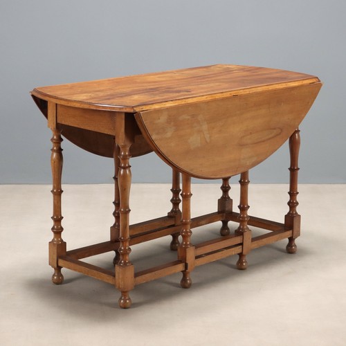 Table ancienne noyer demi - table,