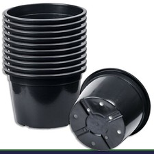 10 X Pot De Fleurs 60 L Noir