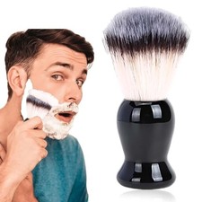Brosse De Rasage En Poils De Blaireau Marron Pour Homme - Pour Le Nettoyage D...